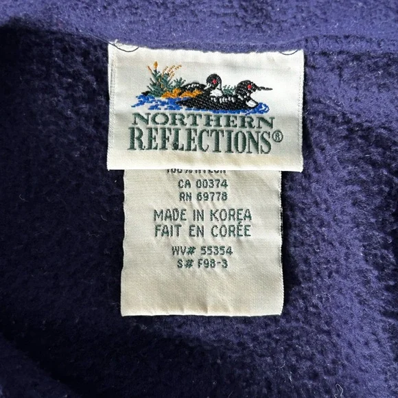 Vintage northern reflections zip up fleece size XL - Picture 3 of 4